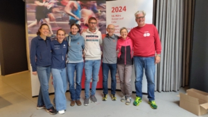 Das SVO-Laufteam beim 28. Heckengäulauf in Wiernsheim mit 9 Läuferinnen und Läufer am Start